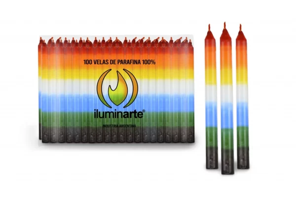 gfgfgjn VELAS LARGAS 7 COLORES X1u