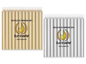 ghshafg VELAS LARGAS ORO/PLATA X1u