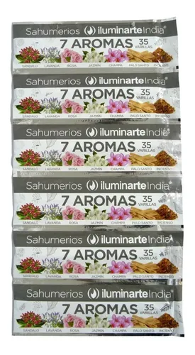 TDRTRTR SAHUMERIO 7 AROMAS ILUMINARTE X12