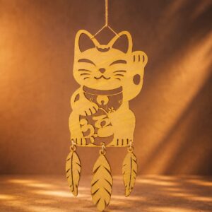 COLGANTE MDF GATO FORTUNA